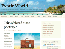 Tablet Screenshot of exoticworld.com.pl